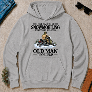 I Just Want To Go Snowmobiling - sport-grey - HS2D-SportGrey