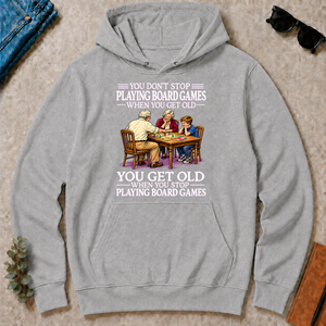 Old Man Don't Stop Playing Board Games - sport-grey - HS2D-SportGrey