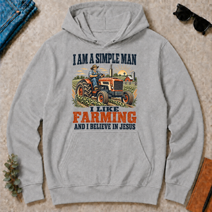 I Like Farming And Believe In Jesus - sport-grey - HS2D-SportGrey