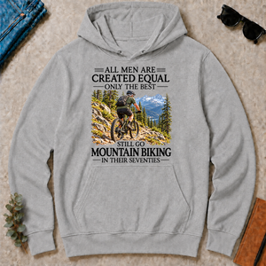 All Men Are Created Equal Only The Best Still Go Mountain Biking In Their 70s - sport-grey - HS2D-SportGrey