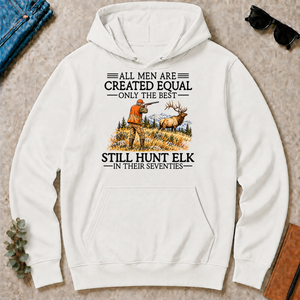 All Men Are Created Equal Elk Hunting 70s - white - HS2D-White