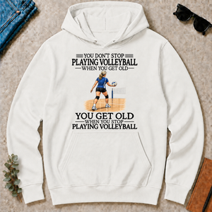 Don't Stop Playing Volleyball Woman - white - HS2D-White
