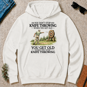 Don't Stop Knife Throwing - white - HS2D-White