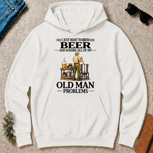 I Just Want To Brew Beer Vintage - white - HS2D-White