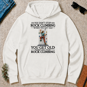 Don't Stop Rock Climbing Woman - white - HS2D-White