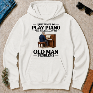 I Just Want To Play Piano - white - HS2D-White