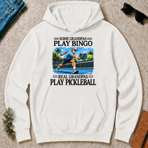 Some Grandpas Play Bingo Real Grandpas Play Pickleball - white - HS2D-White
