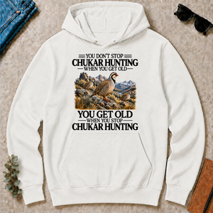Don't Stop Chukar Hunting - white - HS2D-White