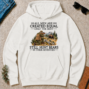 All Men Are Created Equal Bear Hunting 70s - white - HS2D-White