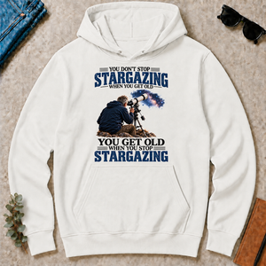 Stargazing You Get Old When You Stop - white - HS2D-White