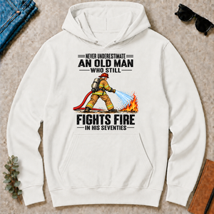 An Old Man Still Fights Fire In His 70s - white - HS2D-White