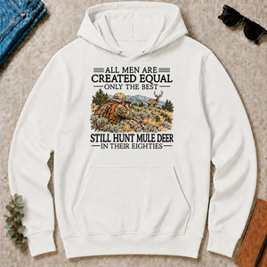 All Men Are Created Equal Mule Deer Hunting 80s - white - HS2D-White