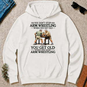 Don't Stop Arm Wrestling - white - HS2D-White