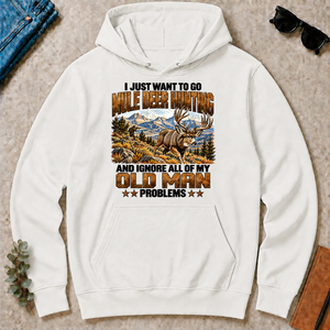 I Just Want To Go Mule Deer Hunting - white - HS2D-White