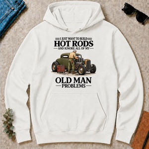 I Just Want To Build Hot Rods - white - HS2D-White