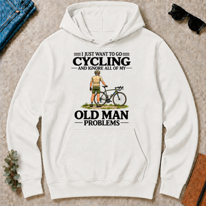 I Just Want To Go Cycling Vintage Men - white - HS2D-White