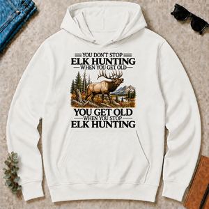Don't Stop Elk Hunting - white - HS2D-White