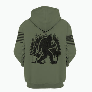 Forest Bigfoot Fishing All Over Print Shirt
