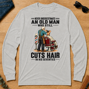 An Old Man Still Cuts Hair In His 70s - ash - LST2D-Ash