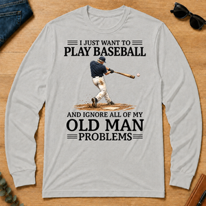 I Just Want To Go Play Baseball - ash - LST2D-Ash