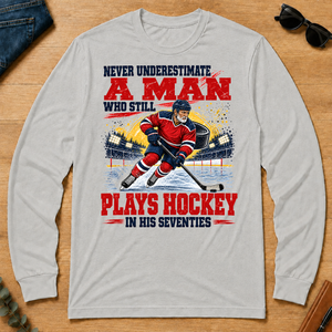 A Man Still Plays Hockey In His 70s - ash - LST2D-Ash