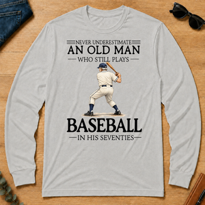 An Old Man Who Still Plays Baseball In His Seventies - ash - LST2D-Ash