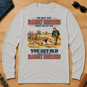 You Get Old When You Stop Rabbit Hunting With Beagle - ash - LST2D-Ash