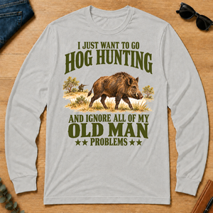 I Just Want To Go Hog Hunting Vector - ash - LST2D-Ash