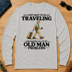 I Just Want To Go Traveling Vintage - ash - LST2D-Ash