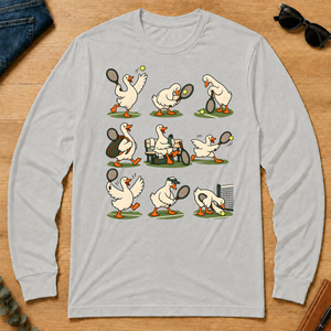 Funny Ducks Playing Tennis - ash - LST2D-Ash
