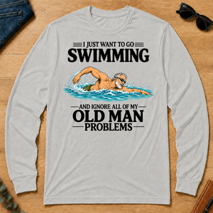 I Just Want To Go Swimming Vintage - ash - LST2D-Ash