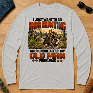 I Just Want To Go Hog Hunting Vintage - ash - LST2D-Ash