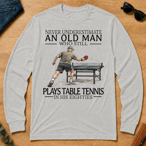 An Old Man Who Still Plays Table Tennis In His Eighties - ash - LST2D-Ash