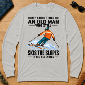 Never Underestimate An Old Man Still Skis The Slopes In His 70s - ash - LST2D-Ash