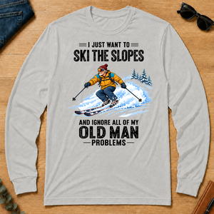 I Just Want To Ski The Slopes Art - ash - LST2D-Ash