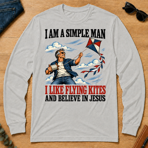 I Like Flying Kites And Believe In Jesus - ash - LST2D-Ash