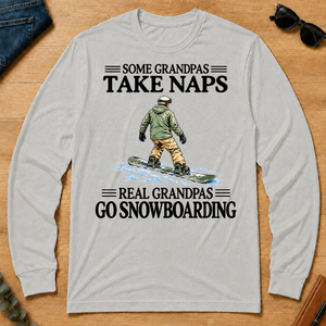 Real Grandpas Go Snowboarding Vintage - ash - LST2D-Ash