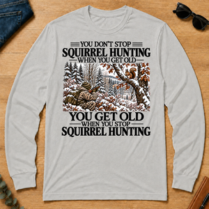 Don't Stop Winter Squirrel Hunting Snow - ash - LST2D-Ash