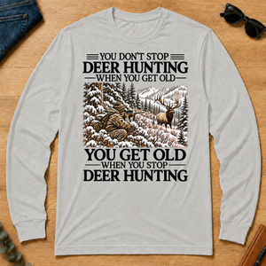 Don't Stop Elk Hunting Snow - ash - LST2D-Ash