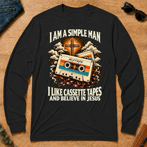 I Like Cassette Tapes & Believe In Jesus - black - LST2D-Black