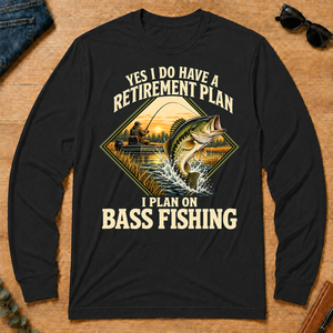 I Plan On Bass Fishing - black - LST2D-Black