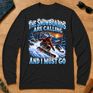Snowboards Are Calling And I Must Go - black - LST2D-Black