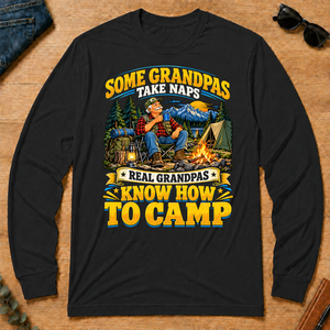 Real Grandpas Know How To Camp - black - LST2D-Black