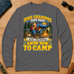Real Grandpas Know How To Camp - charcoal - LST2D-Charcoal