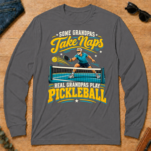 Grandpas Play Pickleball - charcoal - LST2D-Charcoal