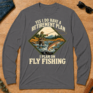 I Plan On Fly Fishing - charcoal - LST2D-Charcoal