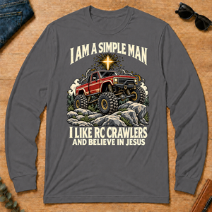 I Like RC Crawlers & Believe In Jesus - charcoal - LST2D-Charcoal