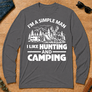 I Like Hunting And Camping - charcoal - LST2D-Charcoal