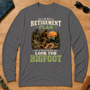 I Plan To Go Look For Bigfoot - charcoal - LST2D-Charcoal