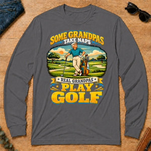 Real Grandpas Play Golf - charcoal - LST2D-Charcoal